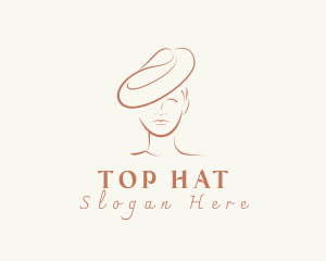 Fashion Hat Lady logo design