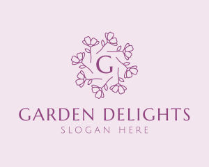 Flower Petal Garden logo design