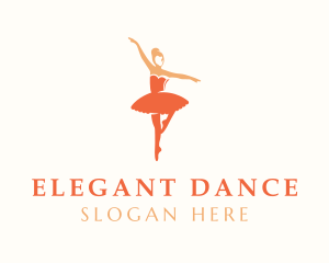 Tutu Ballet Dancing logo design