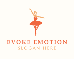 Tutu Ballet Dancing logo design