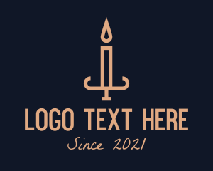 Brown Candlestick Light logo