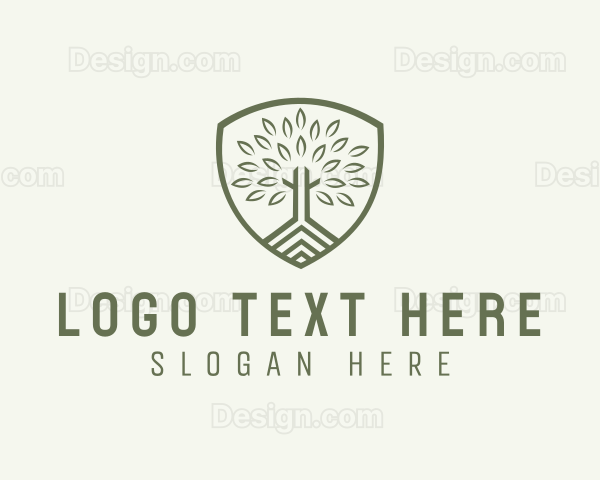 Eco Forest Shield Logo