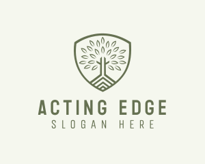 Eco Forest Shield logo design