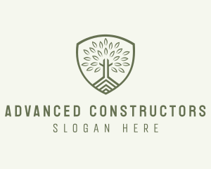 Eco Forest Shield logo design