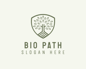 Eco Forest Shield logo design