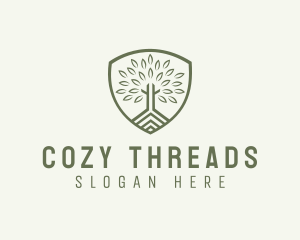 Eco Forest Shield logo design