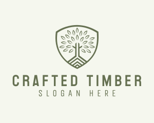 Eco Forest Shield logo design