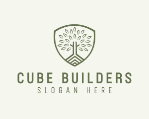 Eco Forest Shield logo design