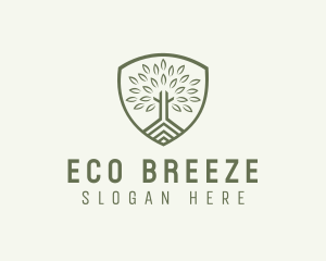 Eco Forest Shield logo design