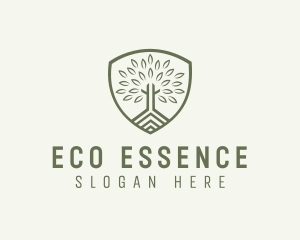 Eco Forest Shield logo design