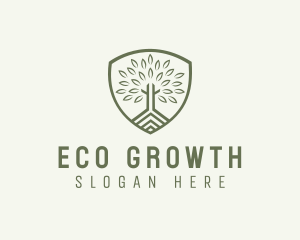 Eco Forest Shield logo design