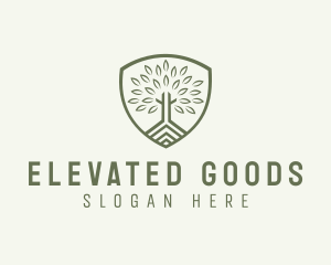 Eco Forest Shield logo design