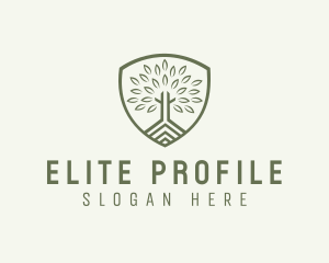 Eco Forest Shield logo design