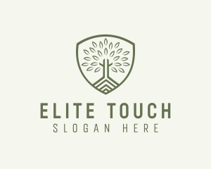 Eco Forest Shield logo design