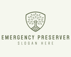 Eco Forest Shield logo design