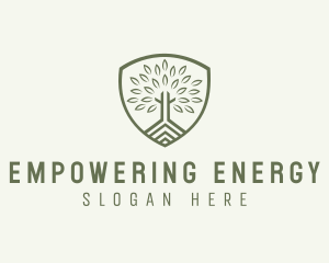 Eco Forest Shield logo design