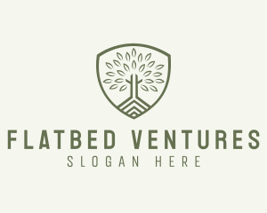 Eco Forest Shield logo design