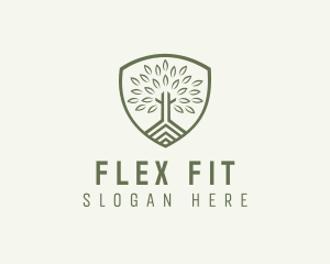 Eco Forest Shield logo design