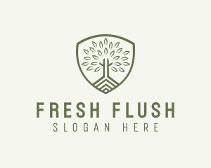 Eco Forest Shield logo design