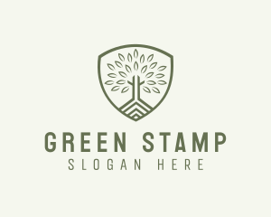 Eco Forest Shield logo design