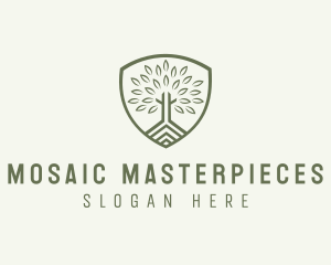 Eco Forest Shield logo design