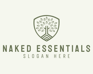 Eco Forest Shield logo design