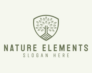 Eco Forest Shield logo design