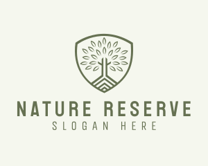 Eco Forest Shield logo design