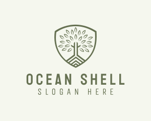 Eco Forest Shield logo design