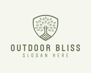 Eco Forest Shield logo design