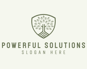 Eco Forest Shield logo design