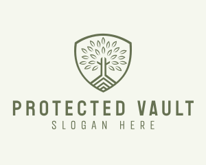 Eco Forest Shield logo design