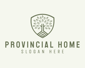 Eco Forest Shield logo design