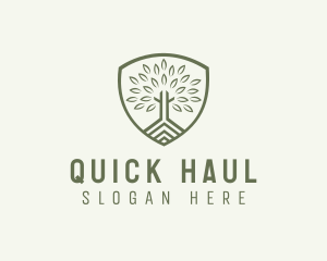 Eco Forest Shield logo design