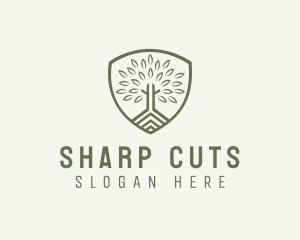 Eco Forest Shield logo design