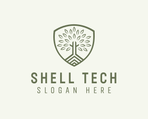 Eco Forest Shield logo design