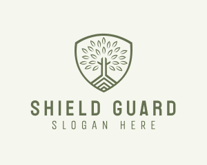 Eco Forest Shield logo design