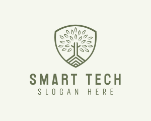 Eco Forest Shield logo design