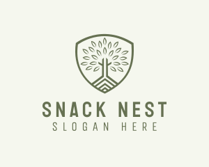 Eco Forest Shield logo design