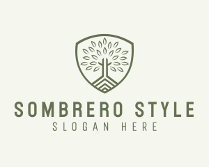 Eco Forest Shield logo design