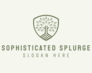 Eco Forest Shield logo design