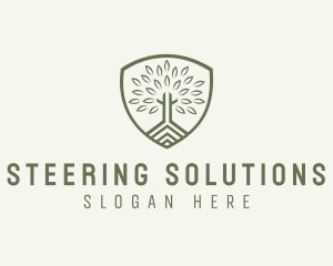 Eco Forest Shield logo design