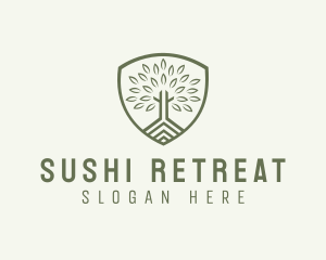 Eco Forest Shield logo design