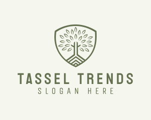 Eco Forest Shield logo design