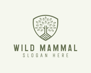 Eco Forest Shield logo design