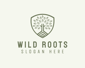 Eco Forest Shield logo design