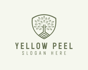 Eco Forest Shield logo design