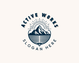 Outdoor Adventure Hiking logo design