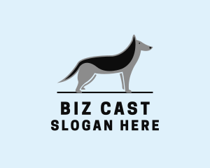 Standing Pet Dog logo