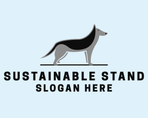 Standing Pet Dog logo design